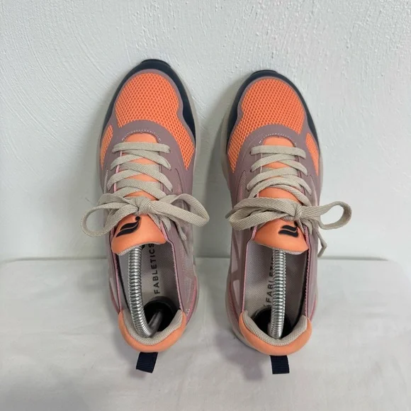 Fabletics Venice Performance Sneaker Women’s 8 Peach Haze Athleisure Gym Active - Picture 7 of 9
